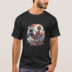 Japanisch Traditionelle Kunst Geisha The Great Wav T-Shirt