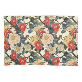 Japanisch Ukiyo-E Art Floral Pattern Kissenbezug