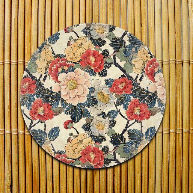 Japanisch Ukiyo-E Art Floral Pattern Schneidebrett (Von Creator hochgeladen)