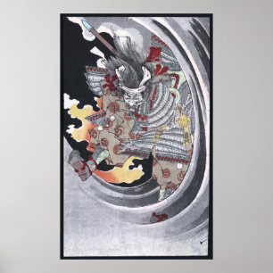Japanisch Ukiyo-e Yokai Ghost von Yoshitoshi Poster
