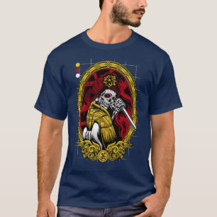 Japanisch Untot Skeleton Geisha Demon Art Katana S T-Shirt
