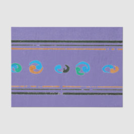 JAPANISCH WOODBLOCK DRUCKEN IN LILA GEWEBSBUCH SEIDENPAPIER