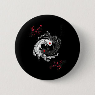 Japanisch Yin Yang Axolotls Art Graphic Anime Axol Button