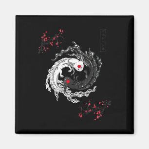 Japanisch Yin Yang Axolotls Art Graphic Anime Axol Magnet