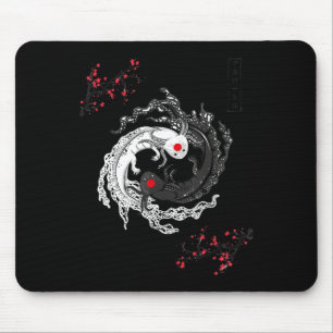 Japanisch Yin Yang Axolotls Art Graphic Anime Axol Mousepad
