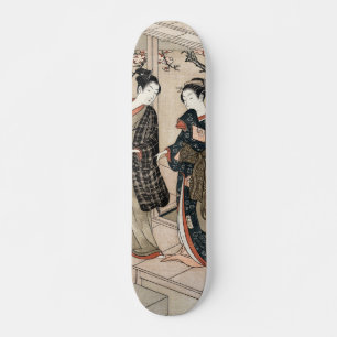 Japanisch zwei geishas maiko ukiyo-e Vintag Skateboard