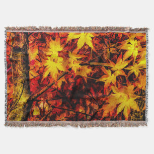 Japanische Ahorn-Blätter im Herbst Decke
