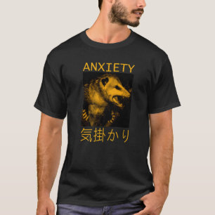 Japanische Angst Possum Japan Text Opossum 1 T-Shirt