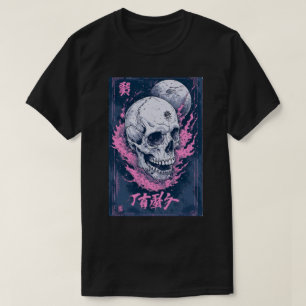Japanische Anime Emo Gothic Schädel Reaper Kunst 0 T-Shirt