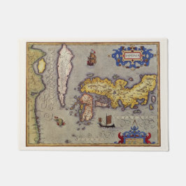 Japanische Antikkarte von Mercator und Hondius Fußmatte