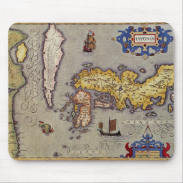 Japanische Antikkarte von Mercator und Hondius Mousepad