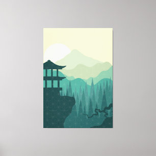 japanische Art Canvas Print Leinwanddruck