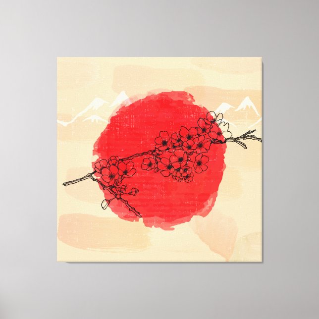 japanische Art Canvas Print Leinwanddruck (Vorderseite)