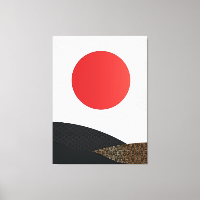 japanische Art Canvas Print Leinwanddruck (Vorderseite)