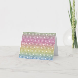 Japanische Asanoha-Pastell-Regenbogen-Personalisie