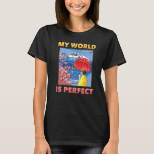 Japanische Ästhetik meine Welt ist perfekt Cherry T-Shirt