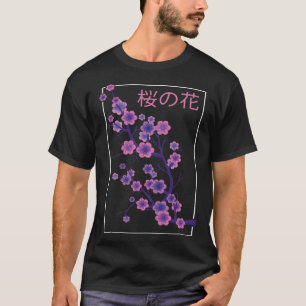 Japanische Ästhetik Sakura Blume Japan Soft Grung T-Shirt