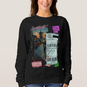 Japanische Ästhetik Streetwear Gothic Ästhetik Sweatshirt