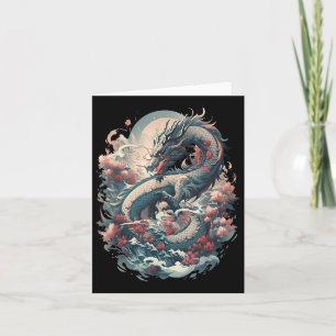 Japanische ästhetische Drache Japanische Kunst Jap Karte