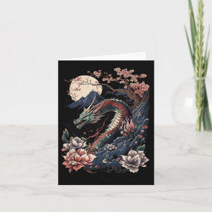 Japanische ästhetische Drache Japanische Kunst Jap Karte