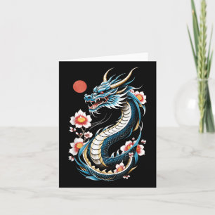 Japanische ästhetische Drache Japanische Kunst Jap Karte