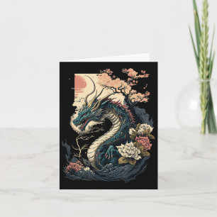 Japanische ästhetische Drache Japanische Kunst Jap Karte