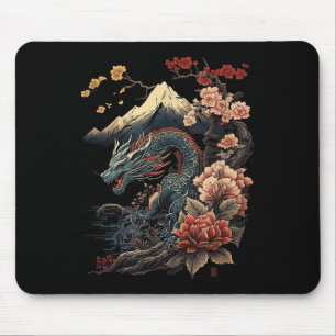 Japanische ästhetische Drache Japanische Kunst Jap Mousepad