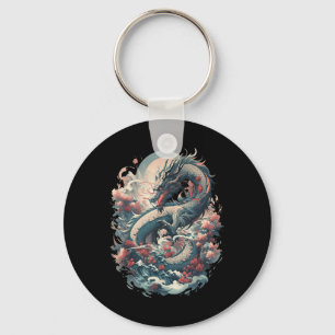 Japanische ästhetische Drache Japanische Kunst Jap Schlüsselanhänger