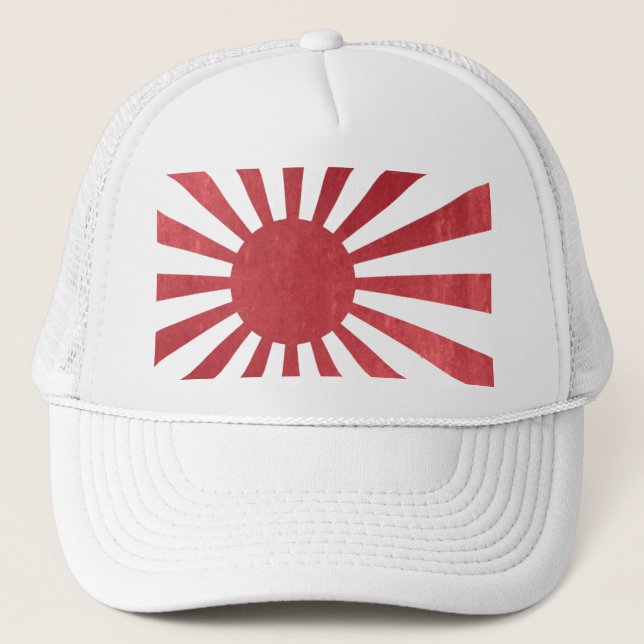 Japanische aufgehende Sonne-Flagge (leicht Truckerkappe (Vorderseite)