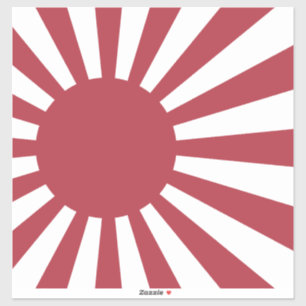 Japanische aufgehende Sonnenflagge, Edo bis WW2 Aufkleber