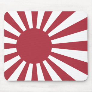 Japanische aufgehende Sonnenflagge, Edo bis WW2 Mousepad