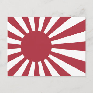 Japanische aufgehende Sonnenflagge, Edo bis WW2 Postkarte
