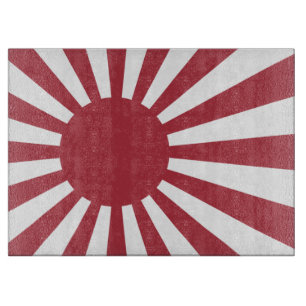 Japanische aufgehende Sonnenflagge, Edo bis WW2 Schneidebrett