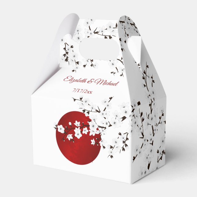 Japanische aufstrebende Sonne Vielen Dank für Ihre Geschenkschachtel (Vorderseite)