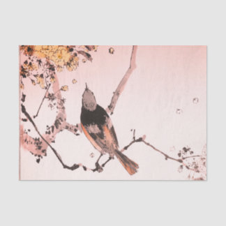 JAPANISCHE BIRD ZU EINEM BRANCHENZEILBUCH SEIDENPAPIER