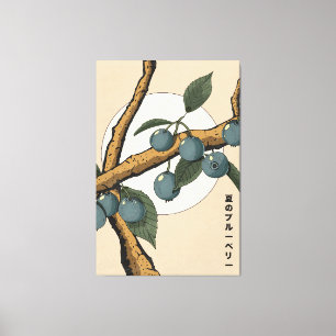 Japanische Blaubeeren Leinwanddruck