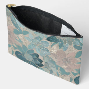 Japanische blaue Blumenkunst  Zubehörtasche