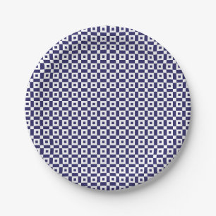 Japanische blaue Papierplatte Pappteller