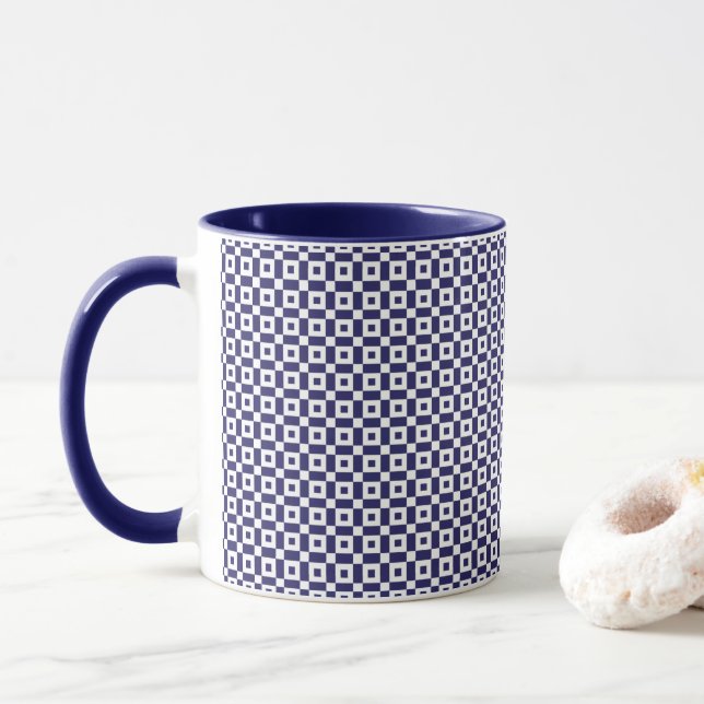 Japanische Blaue Tasse (Mit Donut)