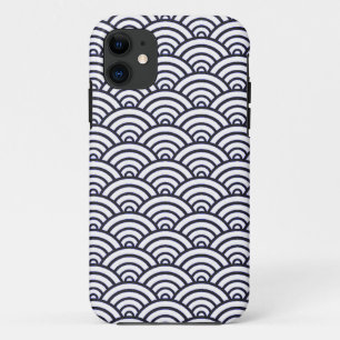 Japanische Blaue Wellen Seigaiha Meer Case-Mate iPhone Hülle