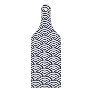 Japanische Blauwellen Seigaiha Sea Schneidebrett