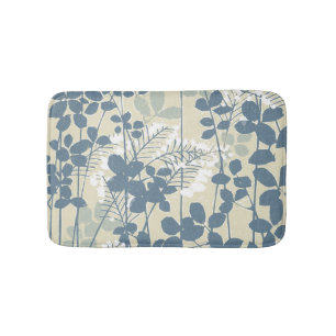 Japanische Blue Leaf-Blume Badematte