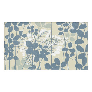 Japanische Blue Leaf-Blume Namenschild