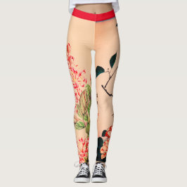 JAPANISCHE BLUME ART DRUCKTE LEGGINGS