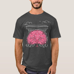 Japanische Blume Blossom Pink Sakura Tree Cherry B T-Shirt