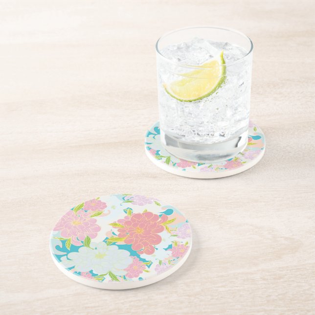 Japanische Blume Getränkeuntersetzer (Seite)