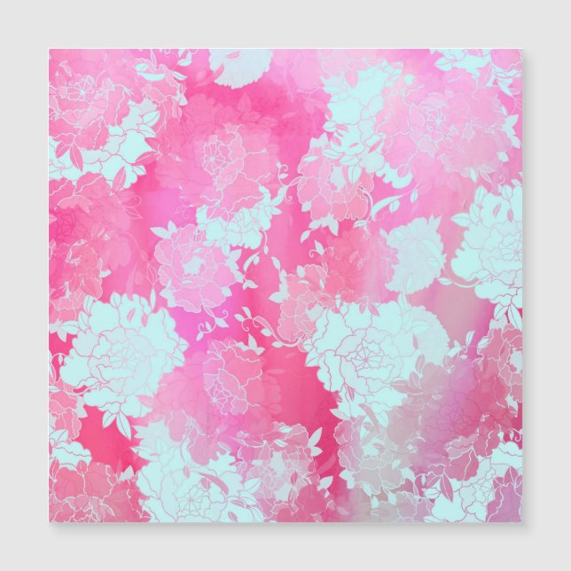 Japanische Blume Magnetkarte (Vorderseite)