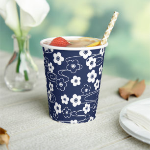 Japanische Blume Pappbecher