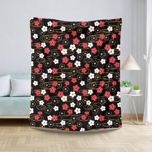 Japanische Blume Sakura Cherry Blossom Sherpadecke