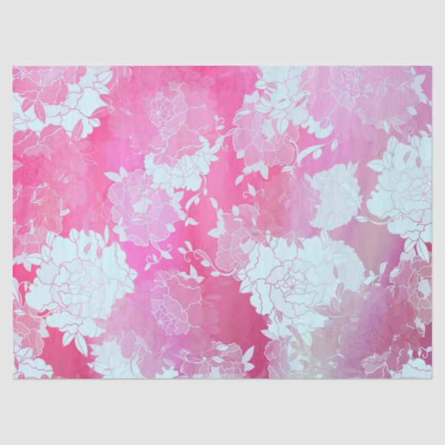 Japanische Blume Seidenpapier (Vorderseite)